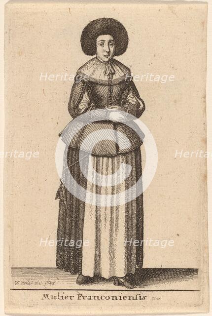 Mulier Franconiensis, 1643. Creator: Wenceslaus Hollar.
