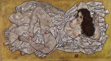 Reclining Woman, 1917. Artist: Schiele, Egon (1890–1918)