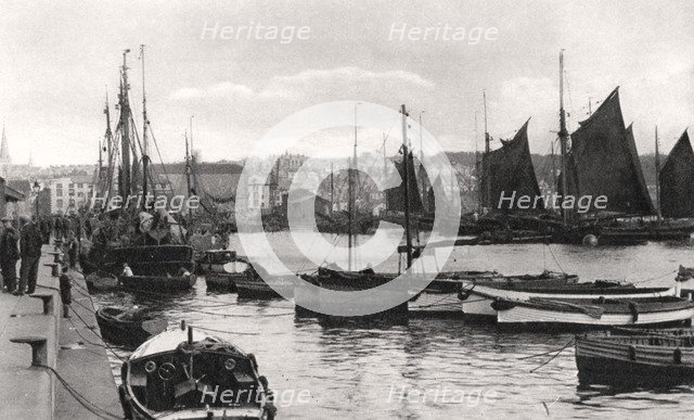 The Barbican, Plymouth, Devon, early 20th century.Artist: Photochrom Co Ltd of London