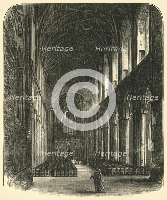'The Nave, Nipon Minster, Looking East', 1898. Creator: Unknown.