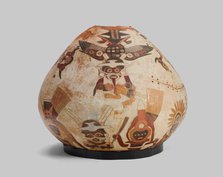 Container Depicting Warriors, Rulers, and Winged Beings with Trophy Heads, 180 B.C./A.D. 500. Creator: Unknown.