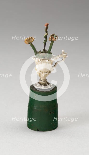 Urn with Flowers, France, 18th century. Creator: Verres de Nevers.