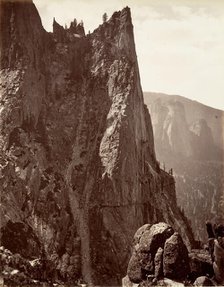 Sentinel Rock, Yosemite, ca. 1872, printed ca. 1876. Creator: Attributed to Carleton E. Watkins.