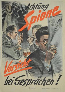 Attention: Spies, 1939. Creator: Matejko, Theo (1893-1946).