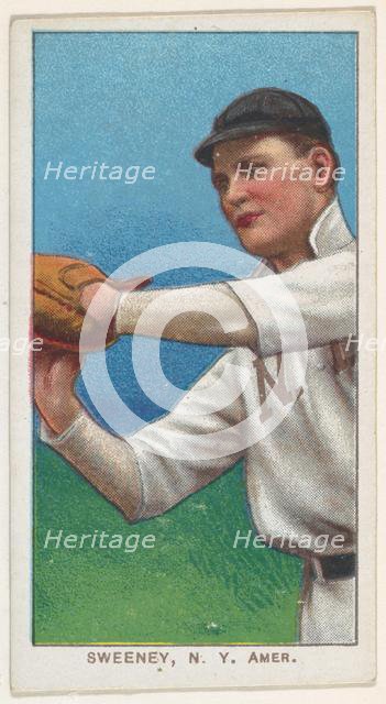 Sweeney, New York, American League, from the White Border series (T206) for the America..., 1909-11. Creator: American Tobacco Company.