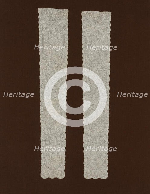 Pair of Lappets, France, Late 1720s. Creator: Unknown.