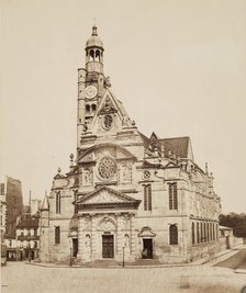 Saint Etienne-du-Mont, Paris, between 1860 and 1870. Creator: Edouard Baldus.