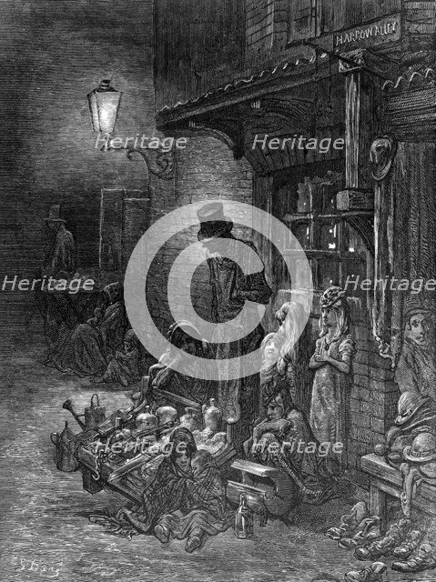 'Houndsditch', 1872.  Creator: Héliodore Joseph Pisan.