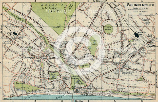 'Bournemouth', c20th Century. Artist: John Bartholomew.
