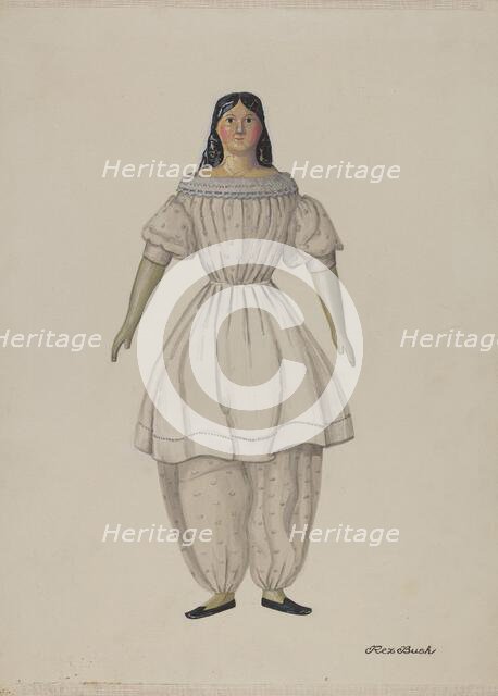 Doll - "Martha", c. 1937. Creator: Rex F Bush.