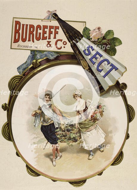Burgeff & Co. Sparkling wine, Hochheim am Main, c. 1895. Creator: Anonymous.