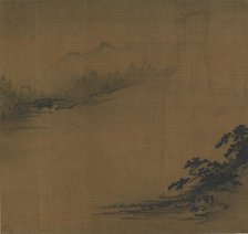 River Landscape in Mist, 14th century. Creator: Unknown.
