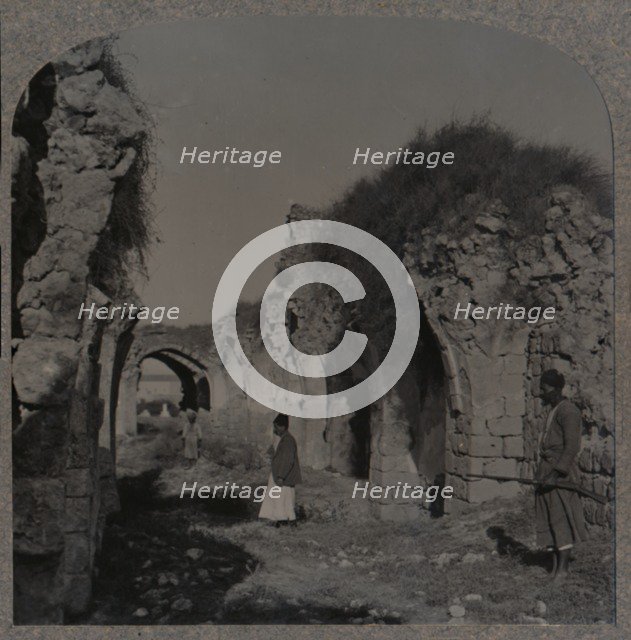 'Ruins of Crusaders Church, Ramleh', c1900. Artist: Unknown.