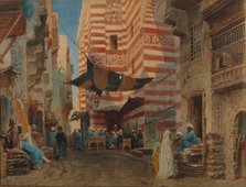 On the Street of Cairo, 1873. Artist: Makovsky, Konstantin Yegorovich (1839-1915)