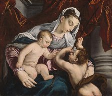 Virgin and Child with the Young Saint John the Baptist, 1560/65. Creator: Jacopo Bassano il vecchio.