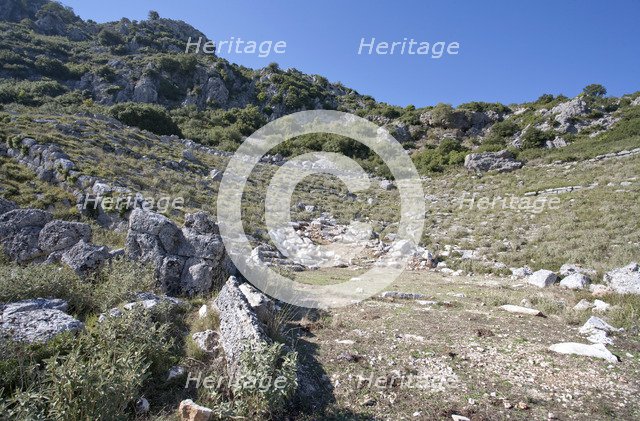 A theatre in Kassope, Greece. Artist: Samuel Magal