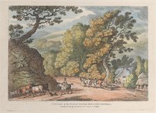 Cottage at the Foot of Router Mountain Cornwall, from "Views in Cornwall", April..., April 12, 1812. Creator: Thomas Rowlandson.