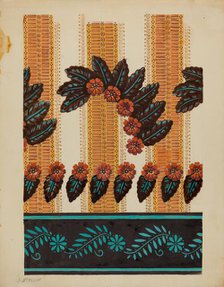 Wall Paper Border, c. 1937. Creator: Jack Staloff.