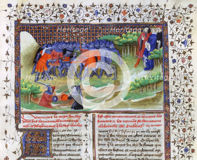 Battle of Cocherel, 1364, (15th century). Artist: Unknown