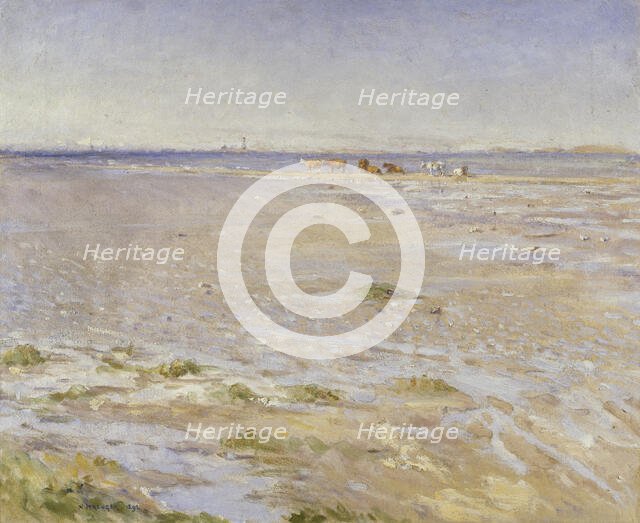 Coastal Scene. Motif from Varberg, 1892. Creator: Nils Kreuger.