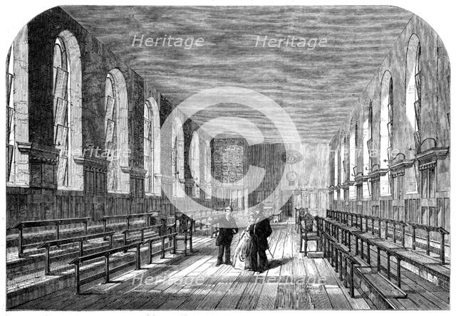 The upper schoolroom of Merchant Taylors' School, 1862. Creator: Unknown.