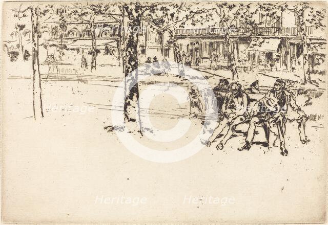 Le Boulevard Poissoniere, 1893. Creator: James Abbott McNeill Whistler.