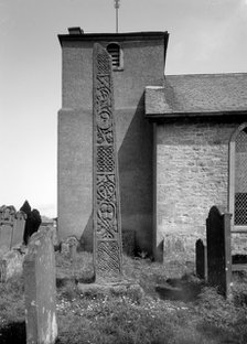 The Bewcastle Cross, Bewcastle, Cumbria, 1958. Artist: Herbert Felton
