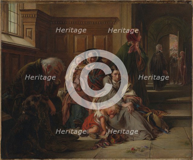 Waiting for the Verdict, 1859. Artist: Solomon, Abraham (1824-1862)