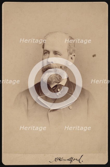 Portrait of Unidentified Man, October 1876. Creator: Frederick Gutekunst.