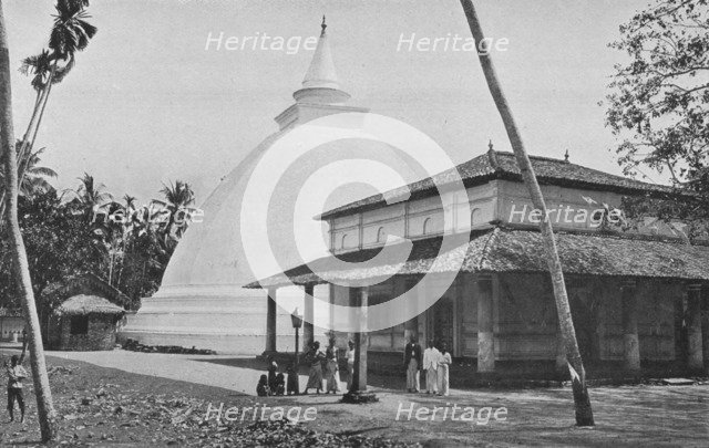 'Kelaniya Temple and Dagoba', c1890, (1910). Artist: Alfred William Amandus Plate.
