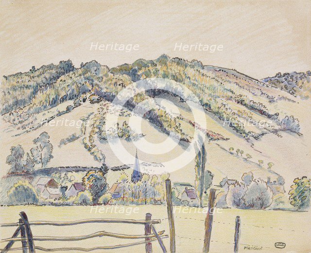 Mericourt, 1919. Artist: Lucien Pissarro.