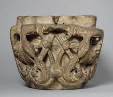 Capital, French, 12th century. Creator: Unknown.