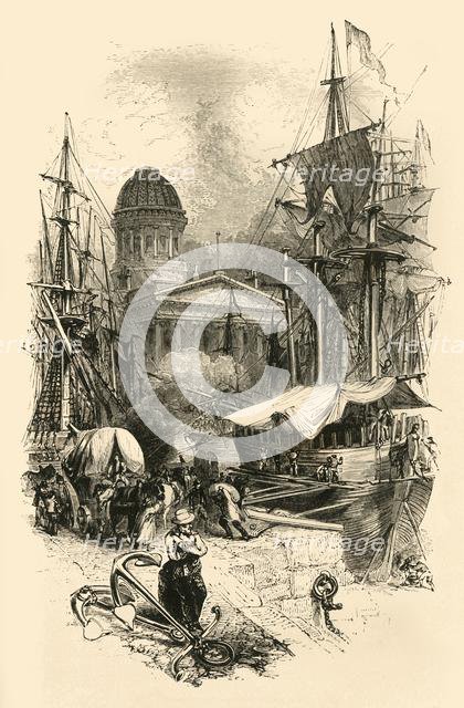 'The Custom House, Liverpool', mid 19th century. Creator: Unknown.