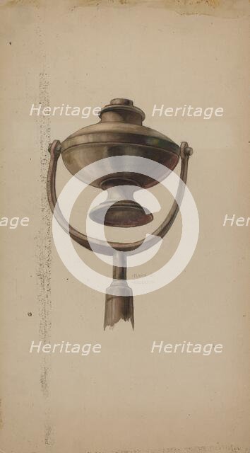 Fireman's Torch, c. 1937. Creator: Elmer G Anderson.