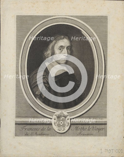 Portrait of François de La Mothe le Vayer (1588-1672), ca. 1695. Artist: Lubin, Jacques (1637-?)