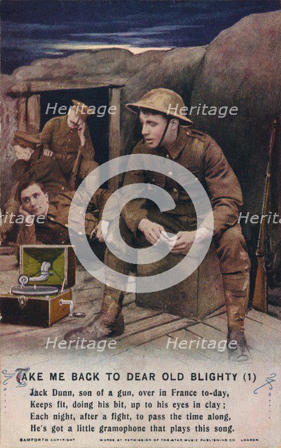 'Take Me Back To Dear Old Blighty (1)', c1916 .  Artist: Unknown.