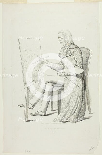 Washington Allston, 1843. Creator: David Claypoole Johnston.