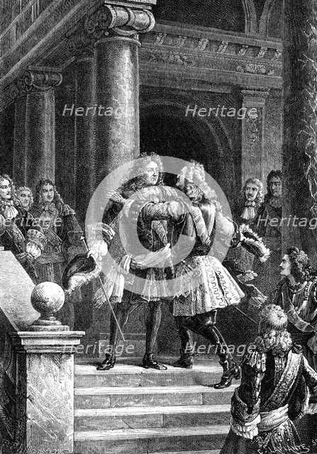 Meeting of Marshal Villars and Prince Eugène of Savoy in Rastadt, 1898. Artist: Marshal Villars