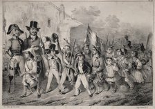 Actualités: Bon! Les moutards en veulent sussi! quand on parle de guerre!..., 1840. Creator: Clémente Pruche (French, 1831-1870).