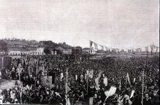 Campaign mass of Thanksgiving in Rio de Janeiro on 17 May 1888 on the occasion of the abolition o…