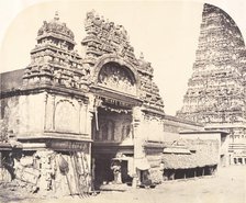 Entrance to the Temple of Minakshi in the Great Pagoda, January-March 1858. Creator: Captain Linnaeus Tripe.