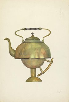 Tea Kettle, c. 1936. Creator: Beulah Bradleigh.