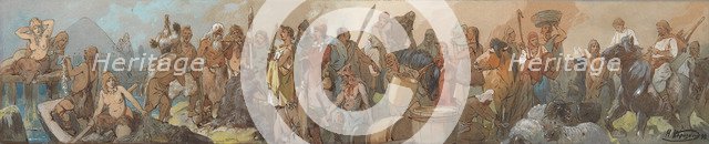 The History of Trade, 1898. Artist: Karasin, Nikolai Nikolayevich (1842-1908)