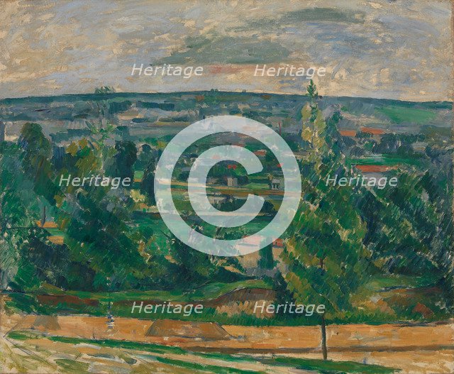Landscape in Jas de Bouffan. Artist: Cézanne, Paul (1839-1906)