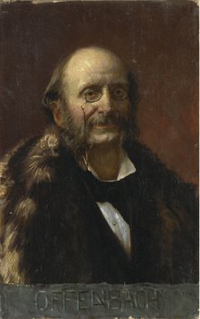 Portrait of Jacques Offenbach (1819-1880). Artist: Anonymous  