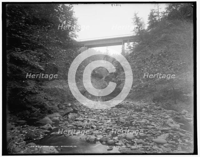 Boulevard bridge, Scranton, Pa., c1900. Creator: Unknown.