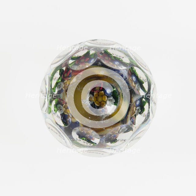 Paperweight, Saint-Louis, c. 1848-55. Creator: Saint-Louis Glassworks.