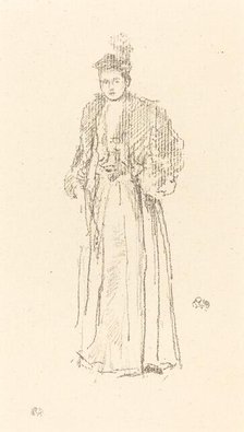 Portrait Study: Miss Charlotte R. Williams, 1892. Creator: James Abbott McNeill Whistler.