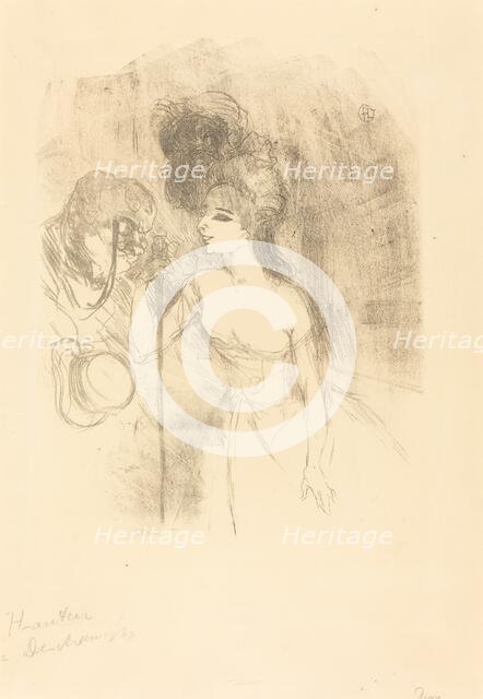 Anna Held and Baldy (Anna Held et Baldy), 1896. Creator: Henri de Toulouse-Lautrec.