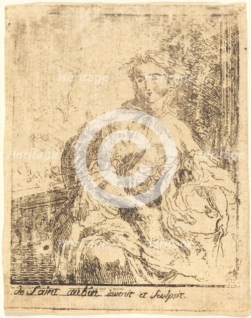 Young Woman on the Terrace (La jeune femme a la terrasse). Creator: Gabriel de Saint-Aubin.